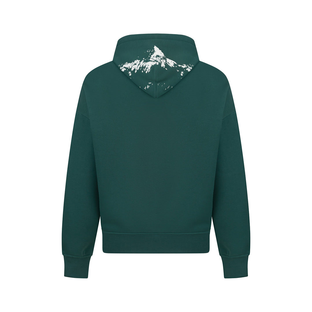 Sweat-shirt 3D brodé ZIP UNISEXE 310 g/m² (Vert Forêt) – Waldstätten