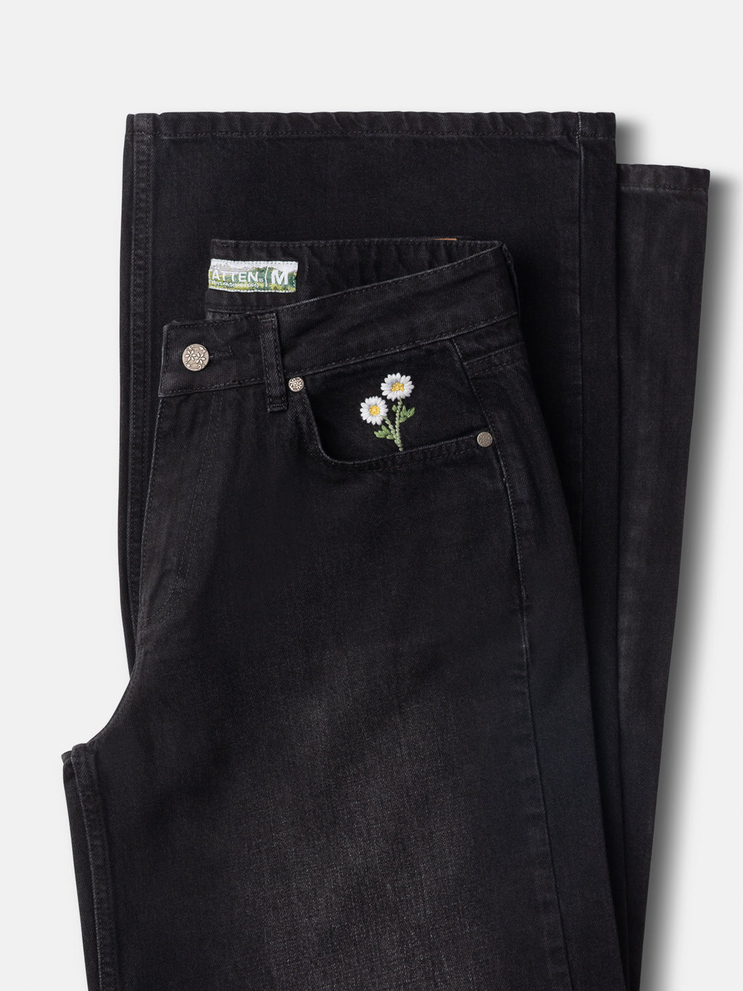 Premium Jeans WOMEN (Denim Black) – Baggy Fit