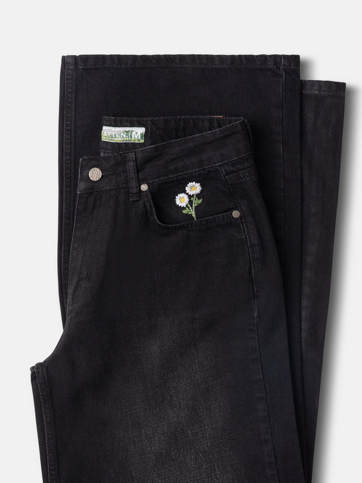 Premium Jeans WOMEN (Denim Black) – Baggy Fit