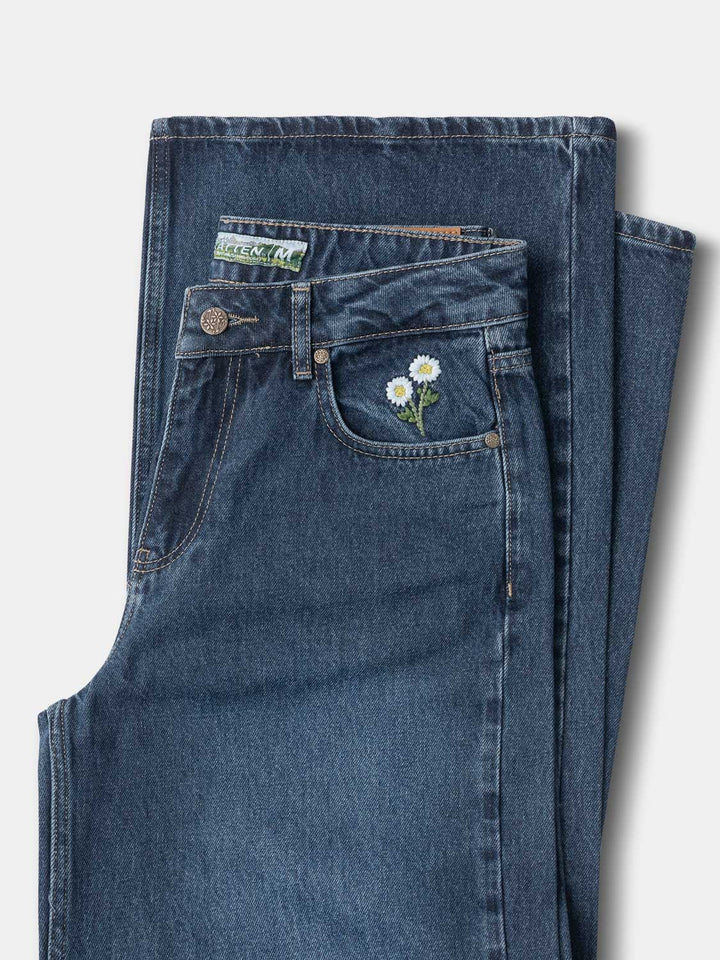 Premium Jeans WOMEN (Denim Blue) – Baggy Fit