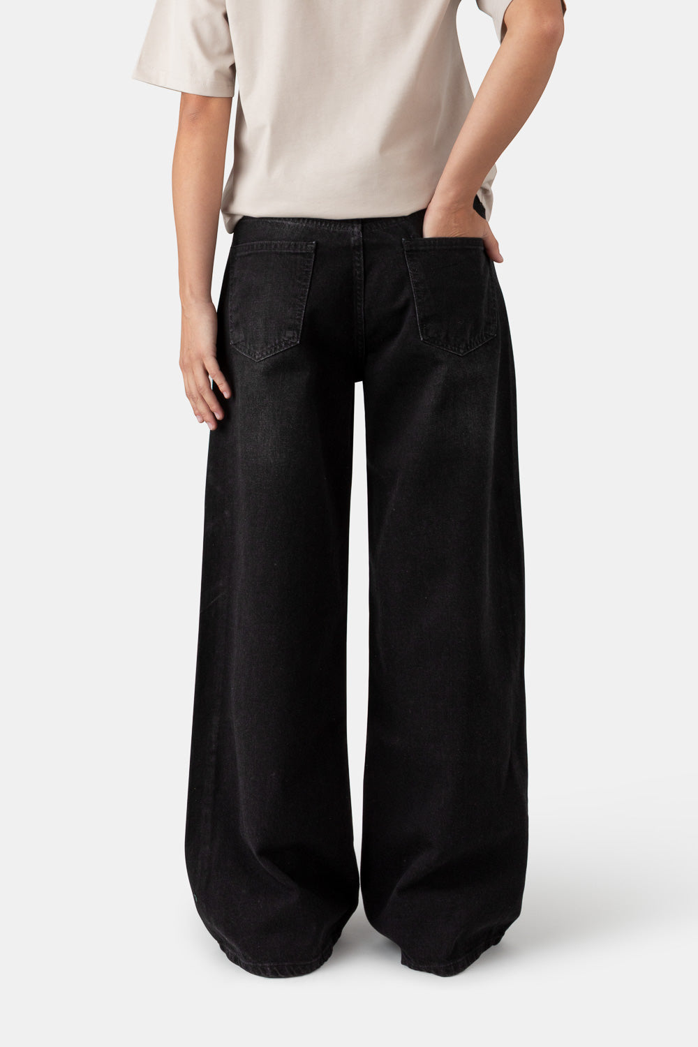 Premium Jeans WOMEN (Denim Black) – Baggy Fit