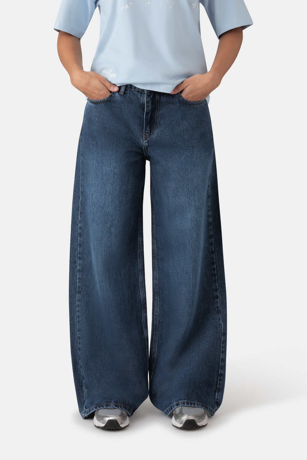 Premium Jeans WOMEN (Denim Blue) – Baggy Fit