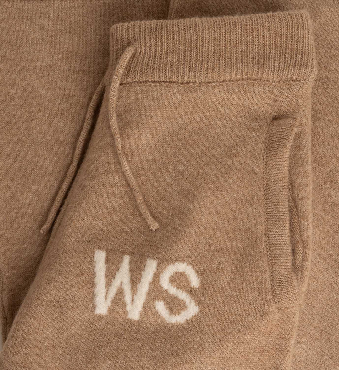 Fluffy Knit Joggers UNISEX (Beige)