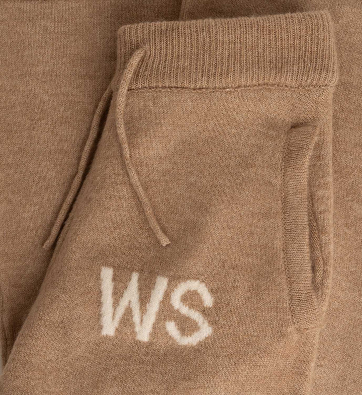Fluffy Knit Joggers UNISEX (Beige)