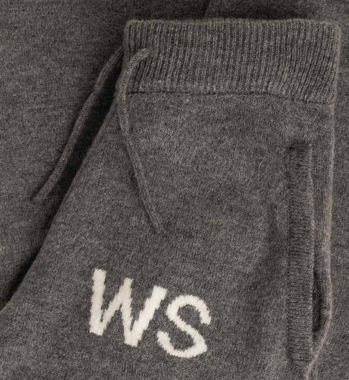 Flauschige Strick-Jogginghose UNISEX (Grau)