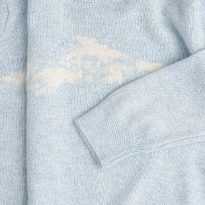 Flauschiger Strickberg UNISEX (Babyblau)