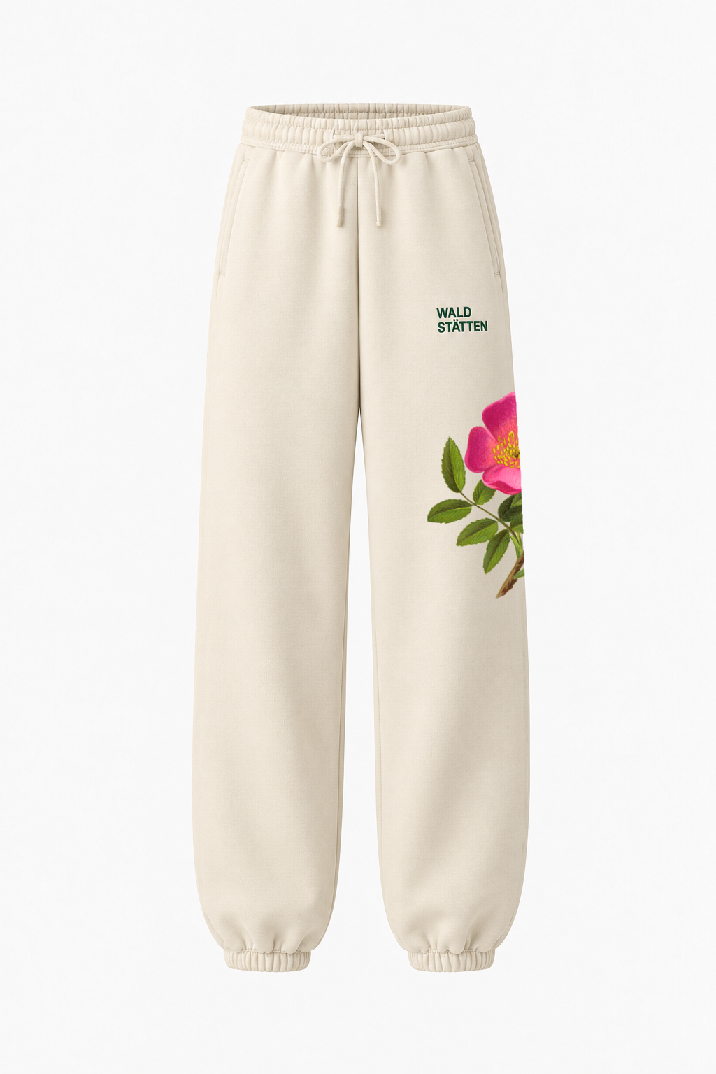 Cream Flowers Pants 320g (UNISEX) - Delivery 11.2026